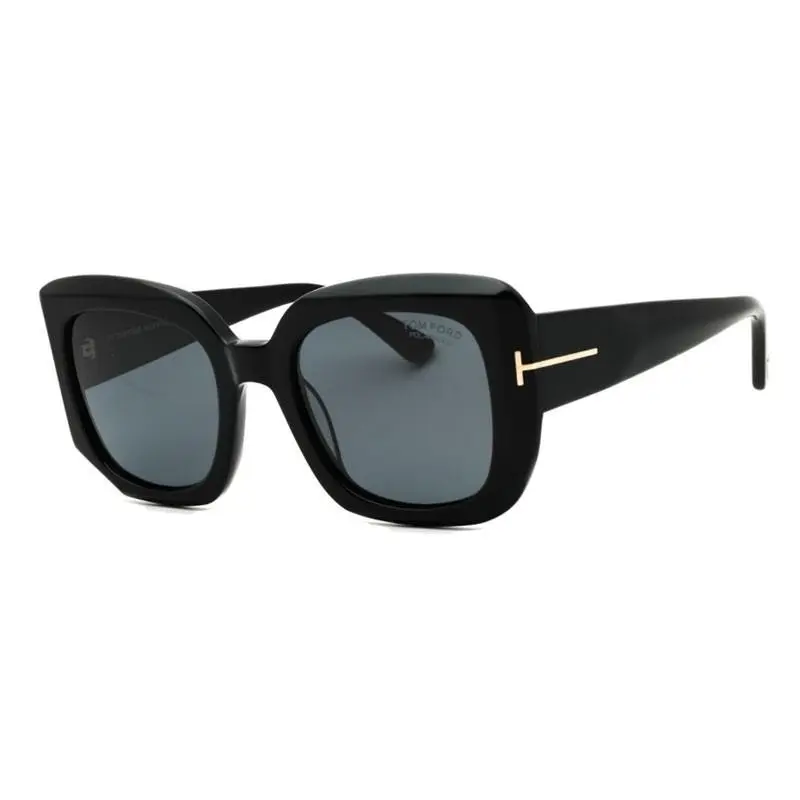 Tom Ford FT1220 Sunglasses Sun Glasses 01D Shiny Black 52mm Women
