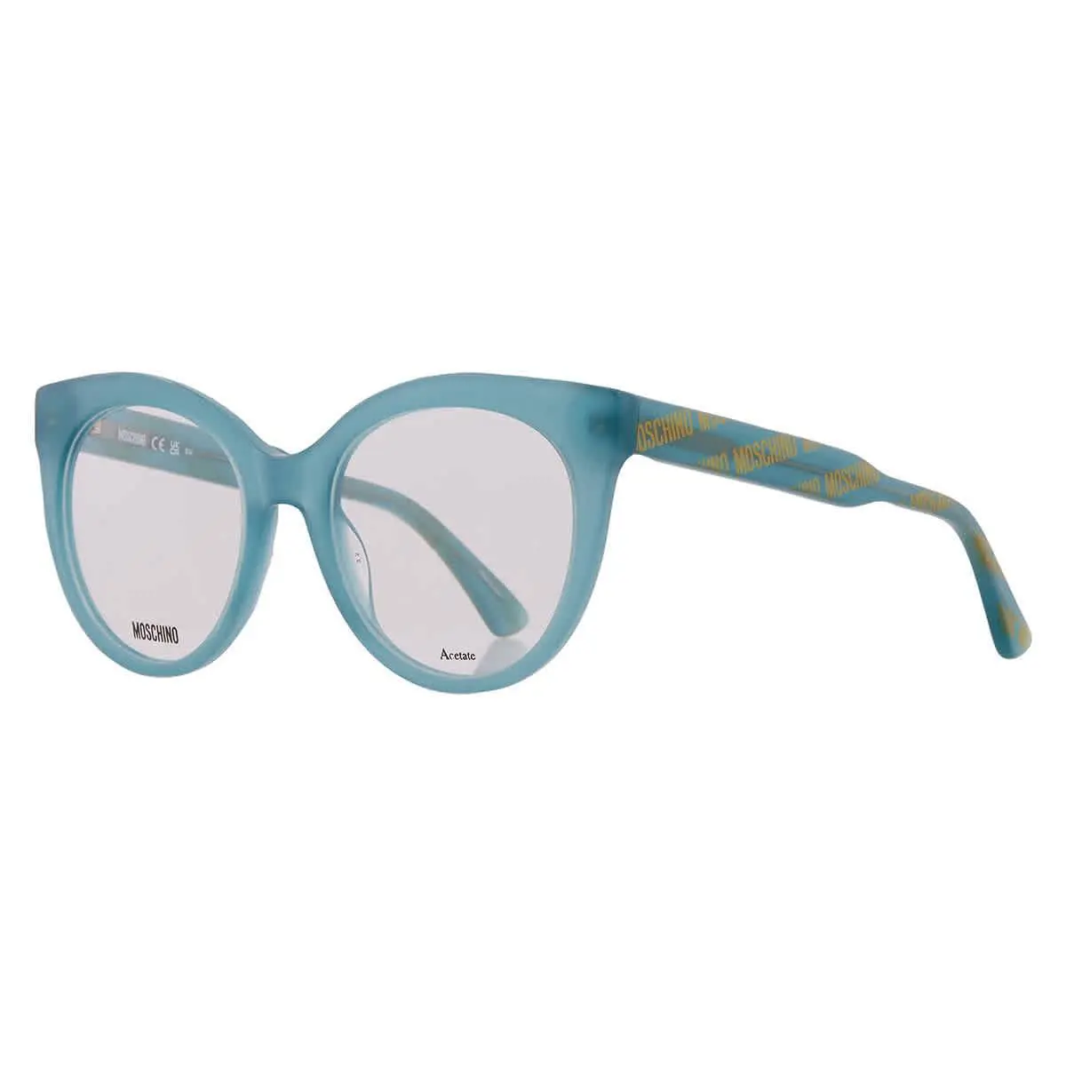 Moschino Demo Cat Eye Ladies Eyeglasses MOS613 01ED 51 MOS613 01ED 51 - Green, Frame: Green
