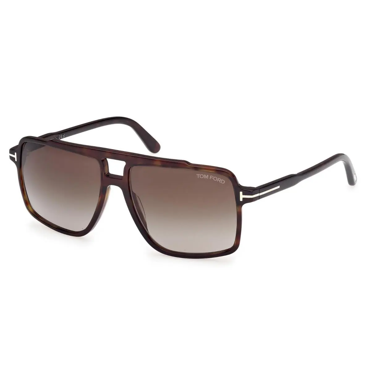 Tom Ford Kemp FT1177 Dark Havana/brown Gradient 52B Sunglasses - Frame: Dark Havana, Lens: Brown Gradient