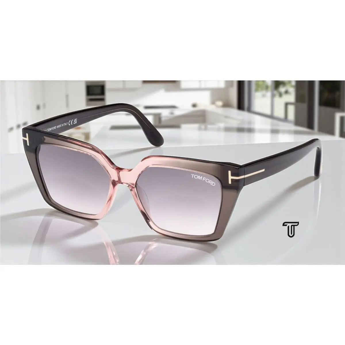 Tom Ford Winona FT1030 20G Grey Other Brown Mirror 53 mm Women`s Sunglasses