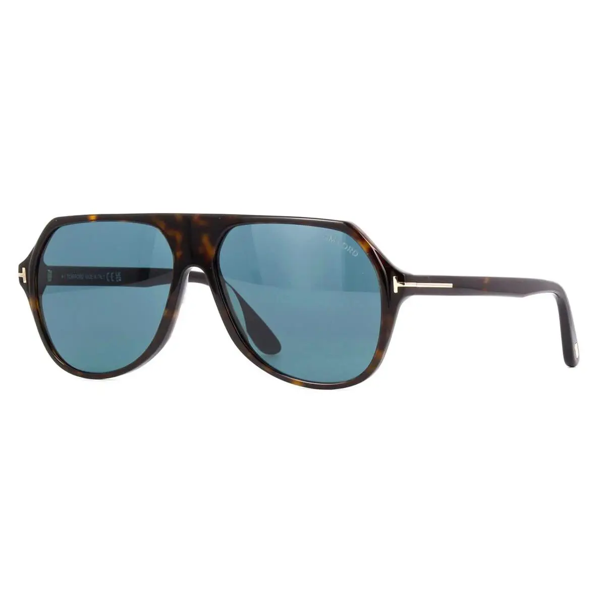 Tom Ford Hayes FT0934 52V Sunglasses Havana Frame Blue Lenses 59mm