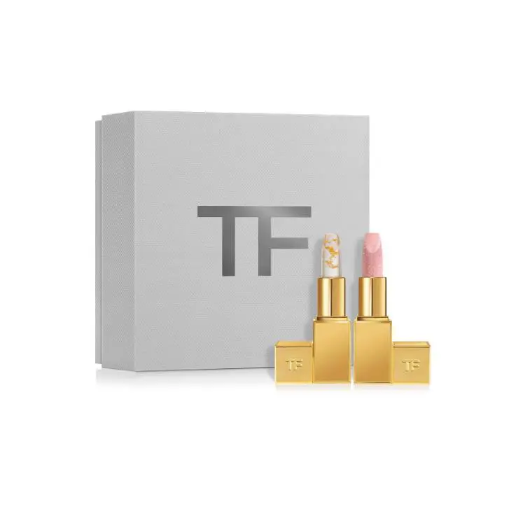 Tom Ford Soleil Lip Gift Set - Soleil Lip Blush Sunlit Rose Lip Balm