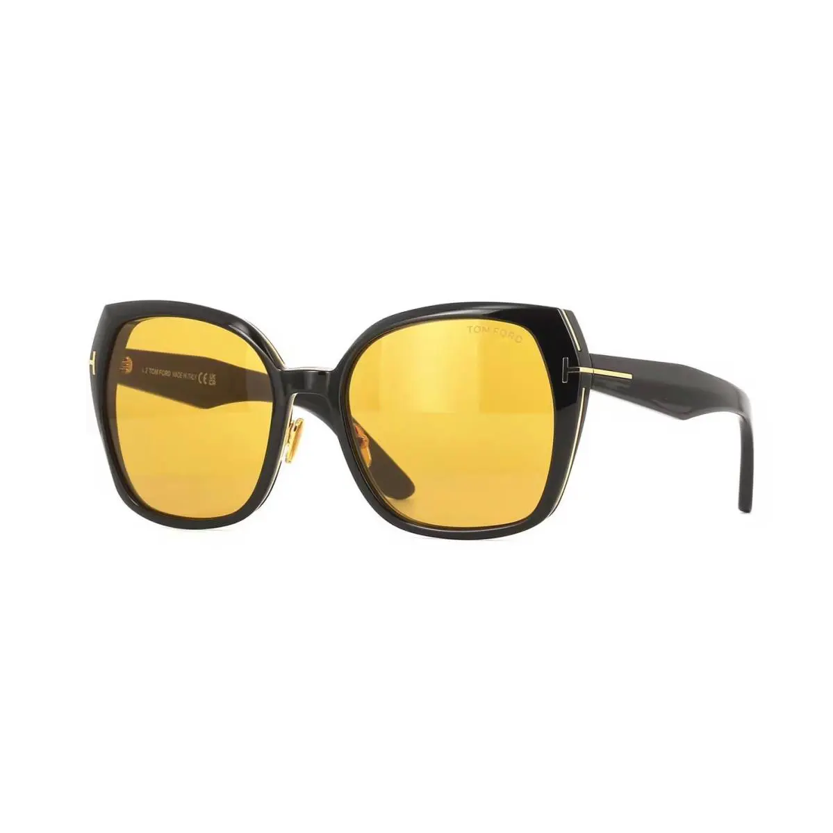 Tom Ford Plum FT1223 Shiny Black/brown 01E Sunglasses