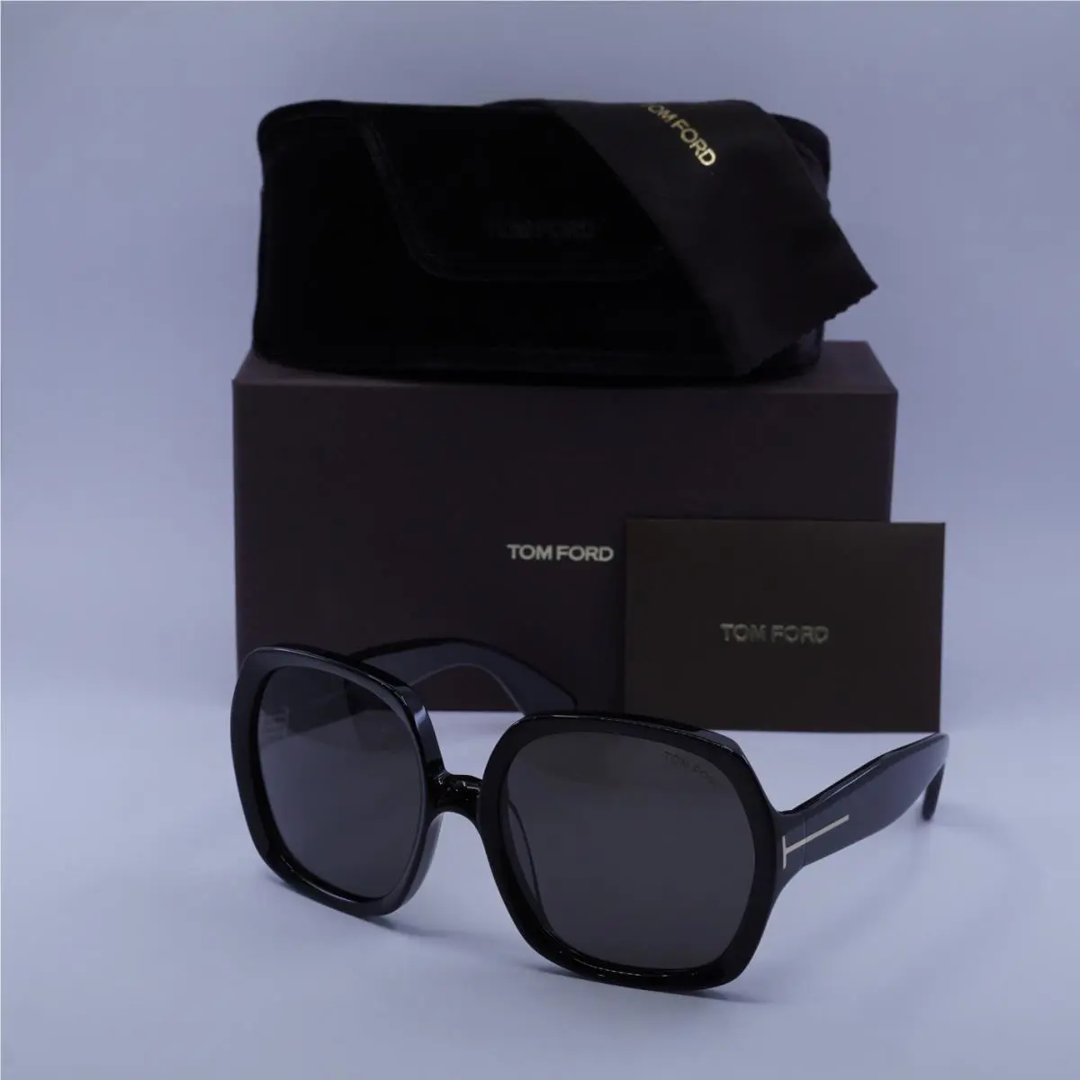 Tom Ford FT1221 01A Shiny Black/smoke 60-19-135 Sunglasses