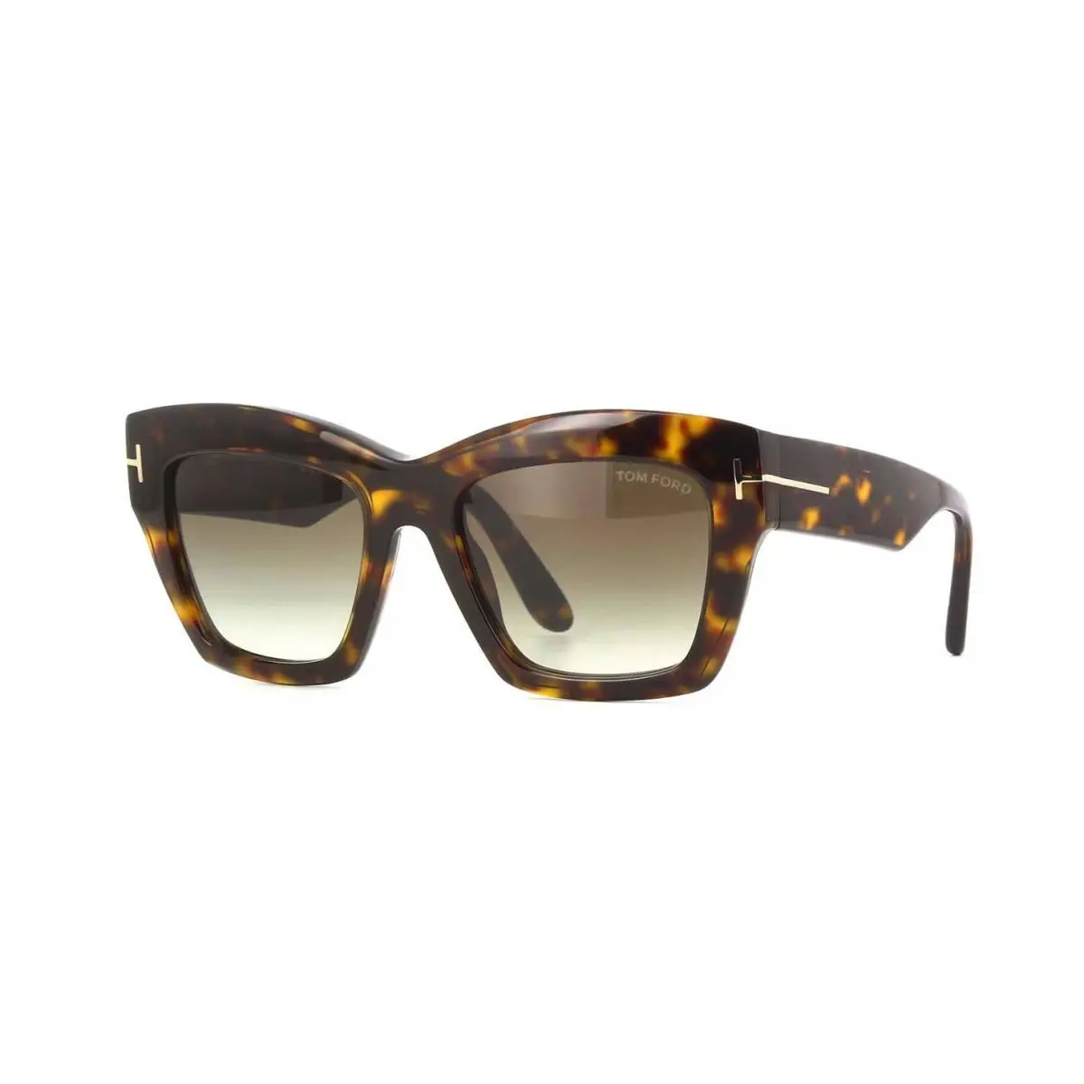 Tom Ford Luna FT1191 Shiny Dark Havana/brown Gradient 52B Sunglasses - Frame: Shiny Dark Havana, Lens: Brown Gradient