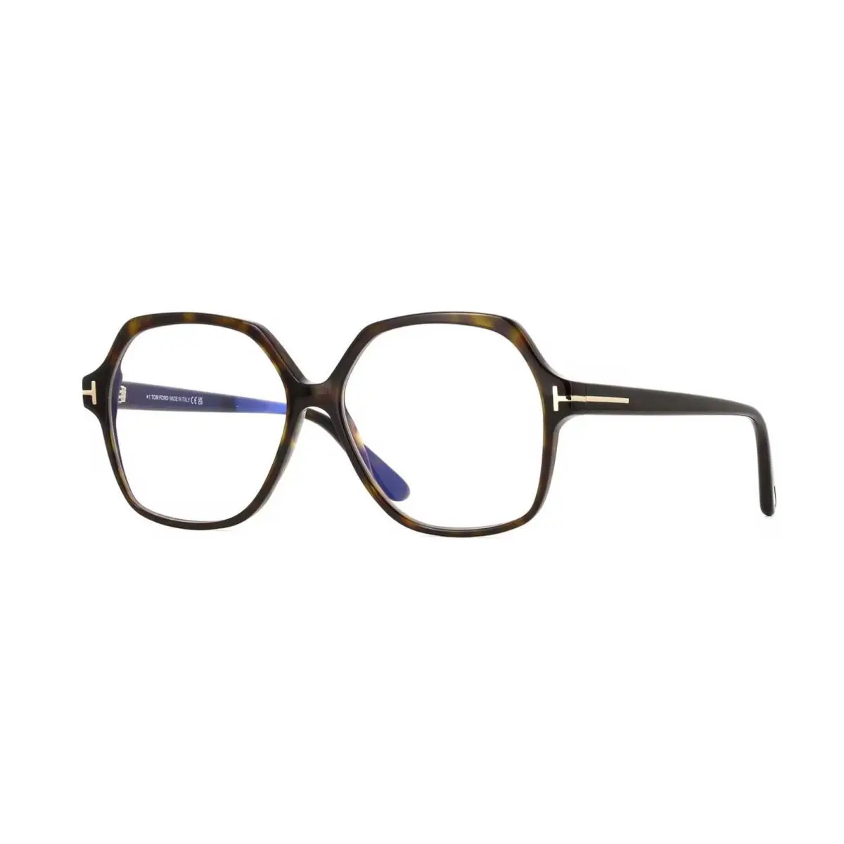 Tom Ford FT6062-B Blue Block Shiny Dark Havana 052 Eyeglasses