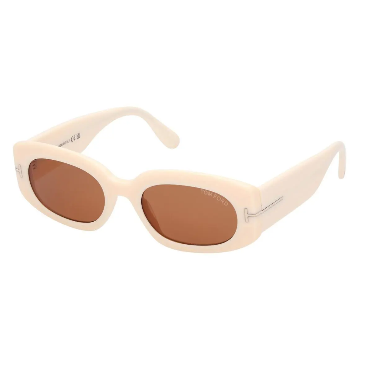 Tom Ford Cielle FT1187 Ivory/brown 25E Sunglasses - Frame: Ivory, Lens: Brown