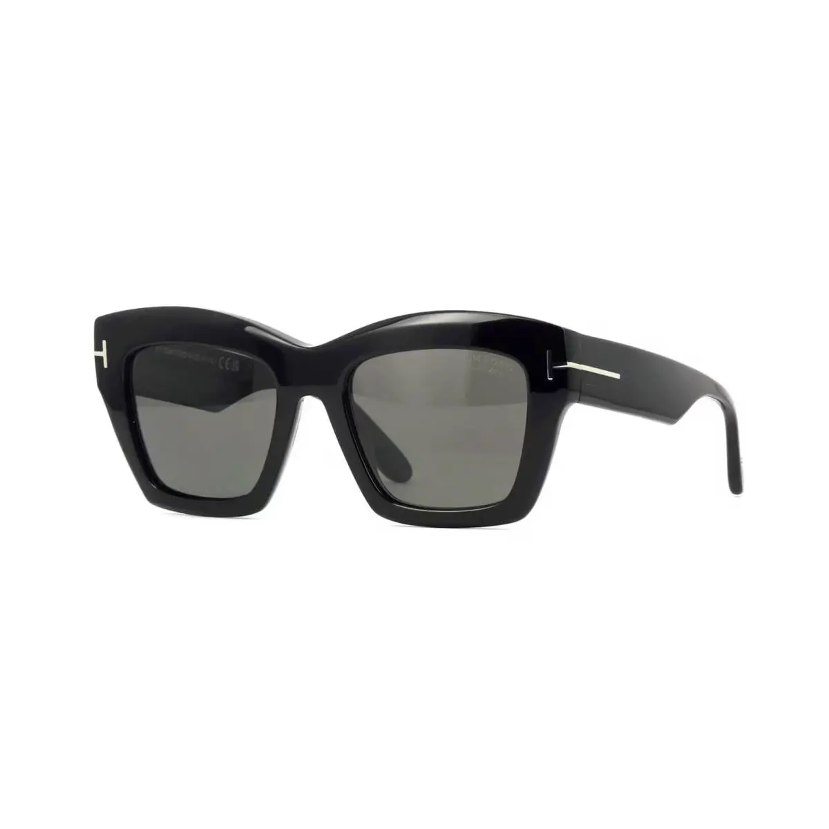 Tom Ford Luna FT1191 Shiny Black/grey Polarized 01D Sunglasses - Frame: Shiny Black, Lens: Grey Polarized