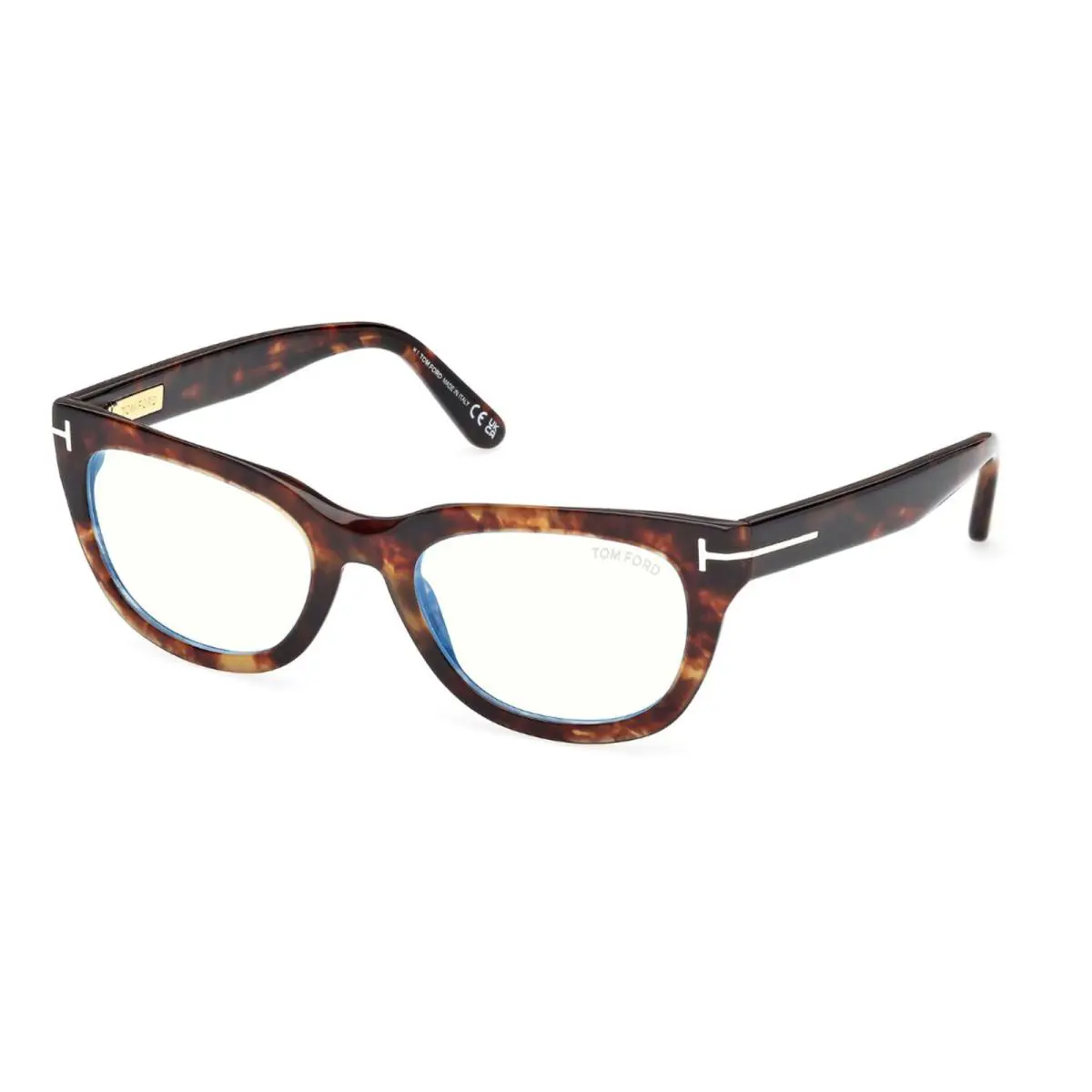 Tom Ford FT6066-B Blue Block Dark Havana 055 Eyeglasses
