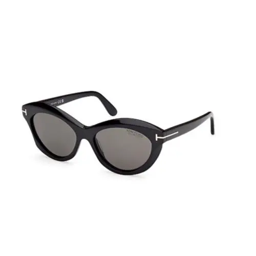 Tom Ford Toni Shiny Black/smoke Polarized FT1111 01D Women`s Sunglasses - Frame: Black, Lens: Smoke