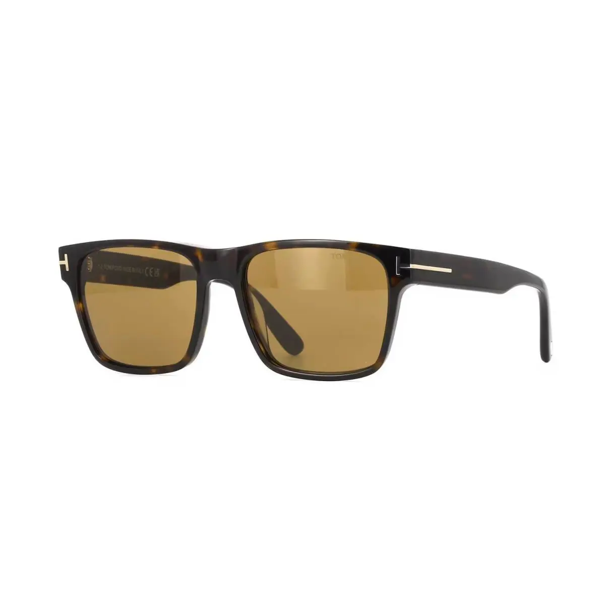 Tom Ford Calder FT1205 Dark Havana/brown 52E Sunglasses - Frame: Dark Havana, Lens: Brown