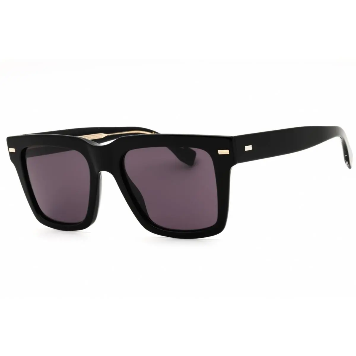 Hugo Boss Men`s Sunglasses Black Plastic Square Shape Frame Boss 1442/S 0807 IR