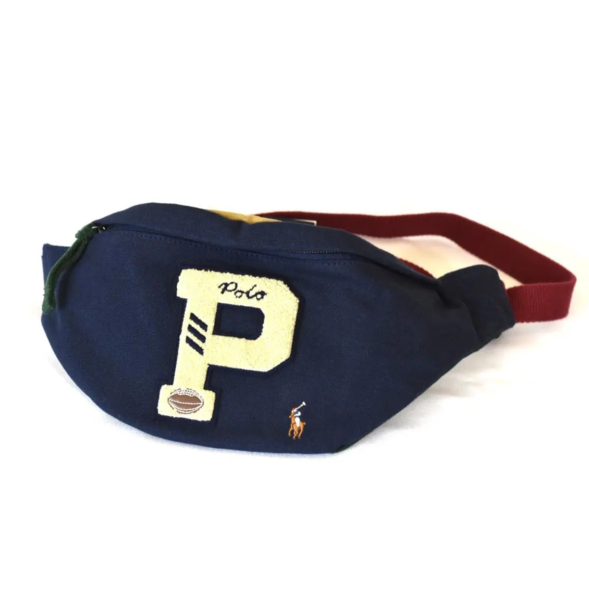 Polo Ralph Laure Unisex Letterman P Canvas Waistpack Fanny Pack