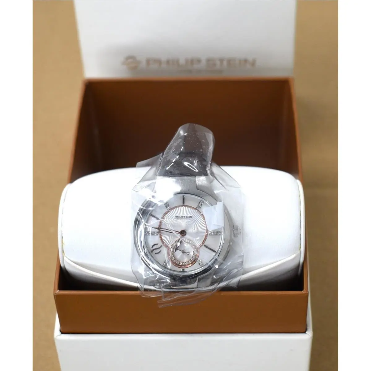 Philip Stein Signature Diamonds 41TF Mother of Pearl Dial 35MM Ladies Quartz