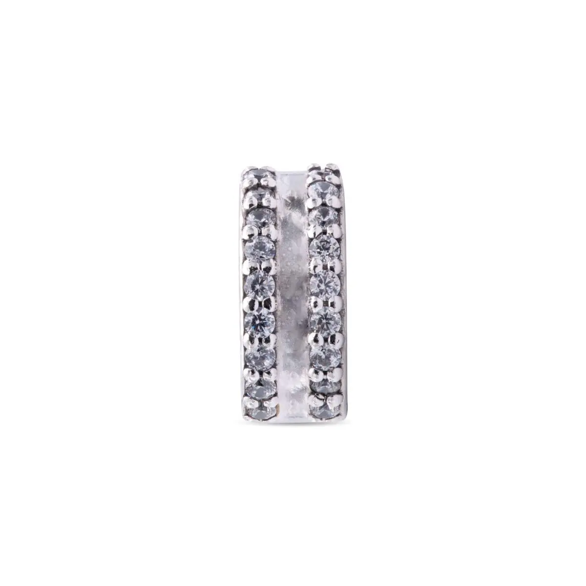 Double Lined Pave Clip Charm 798422C01 by Pandora