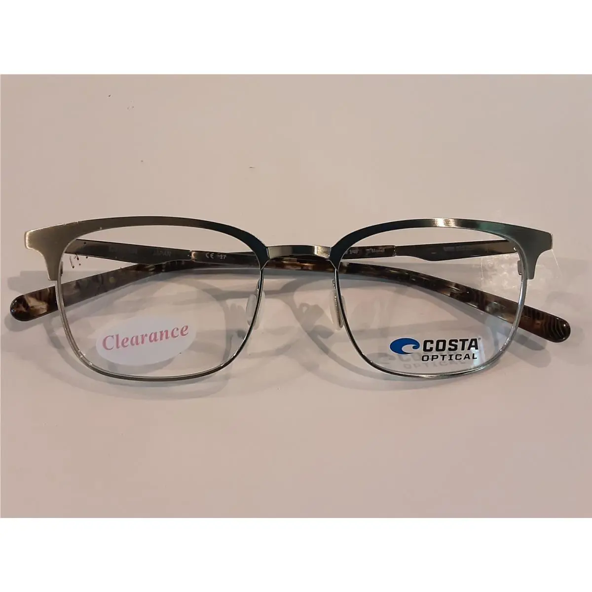 Costa Del Mar Eyeglass Frames Optical Monel Gunmetal Brown 51-19-145