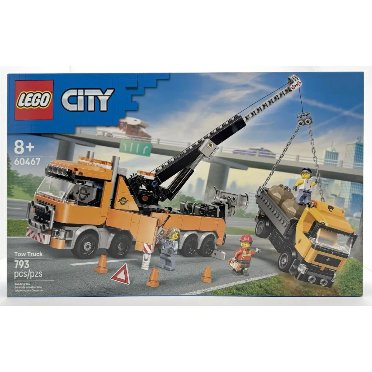 Lego City Heavy-duty Recovery Tow Truck with Crane Building Toy 793 Pcs For 8+