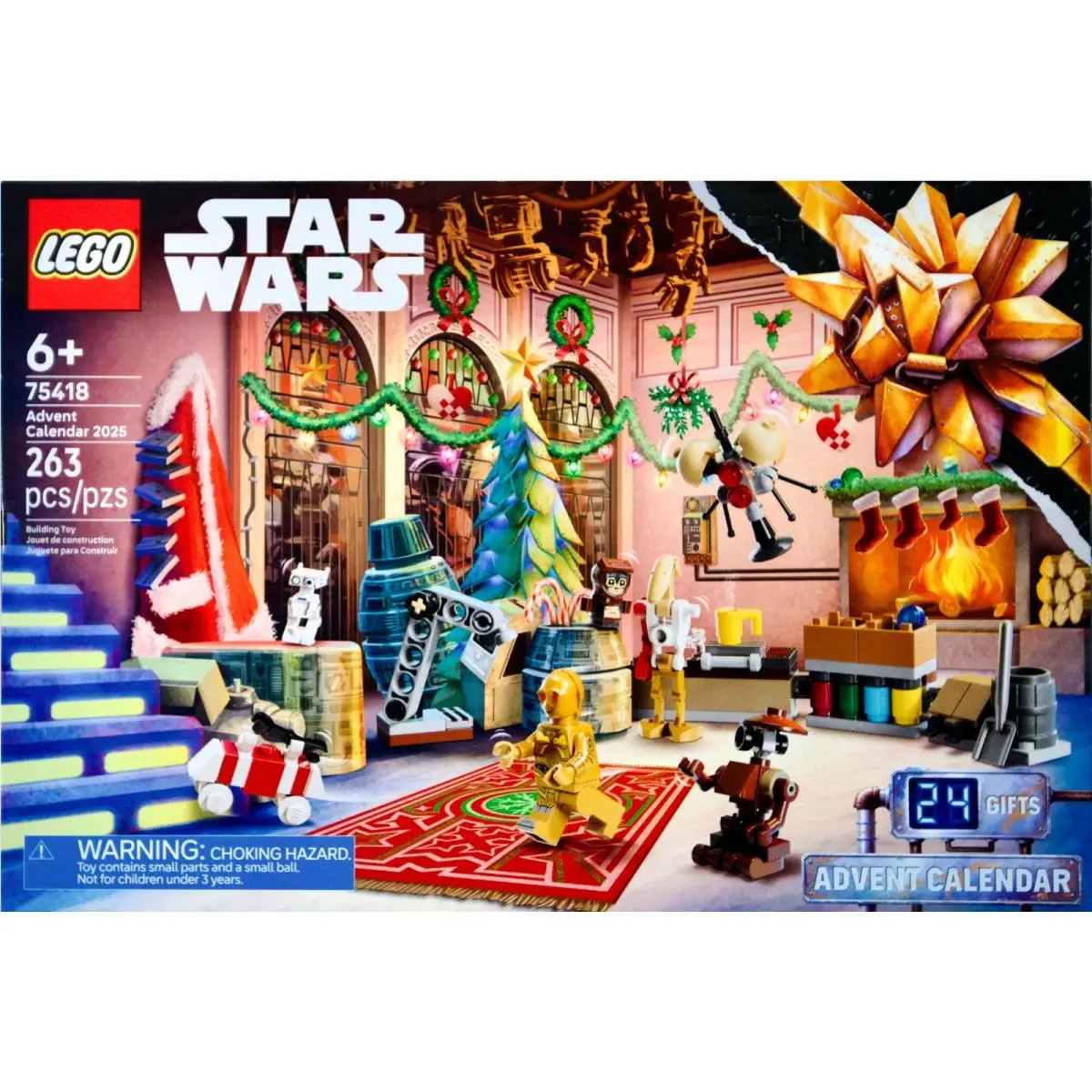 Lego Star Wars Advent Calendar 2025 75418 Holiday Set 263 Pieces Minifigures