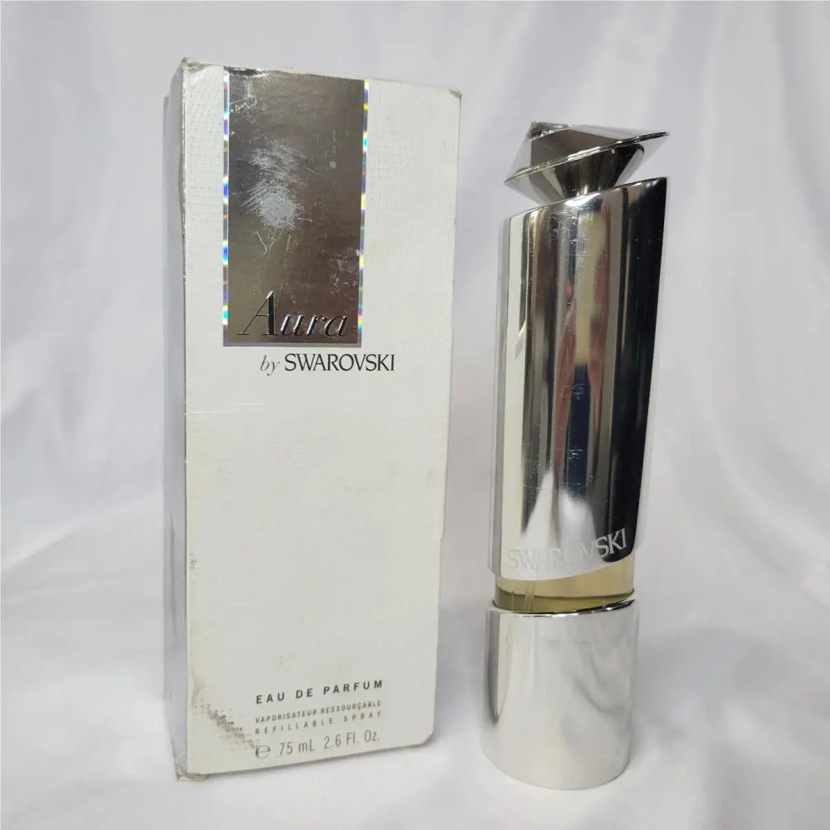 Aura by Swarovski 2.6 oz / 75 ml Eau De Parfum Spray Refillable For Women