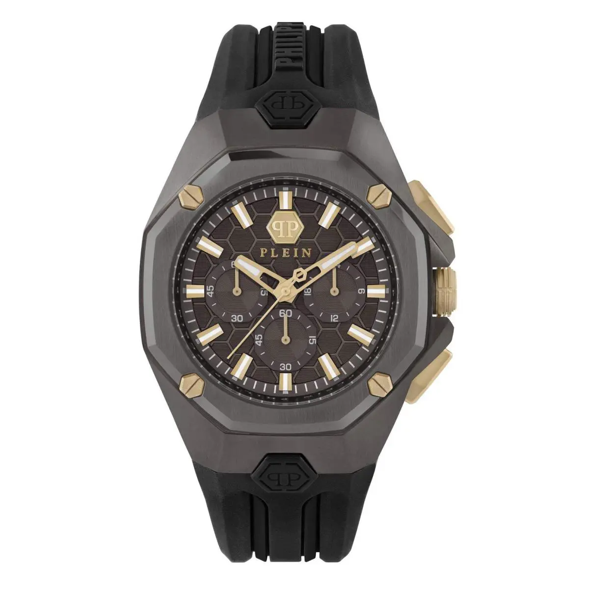 Philipp Plein Octagon Stainless Steel 44mm Quartz Wristwatch 7630615137957