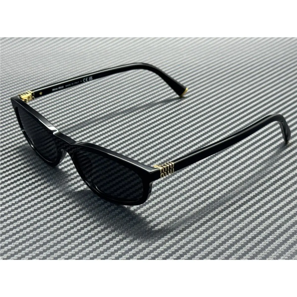 Miu Miu MU A06S 16K08Z Black Grey Women`s 54 mm Sunglasses