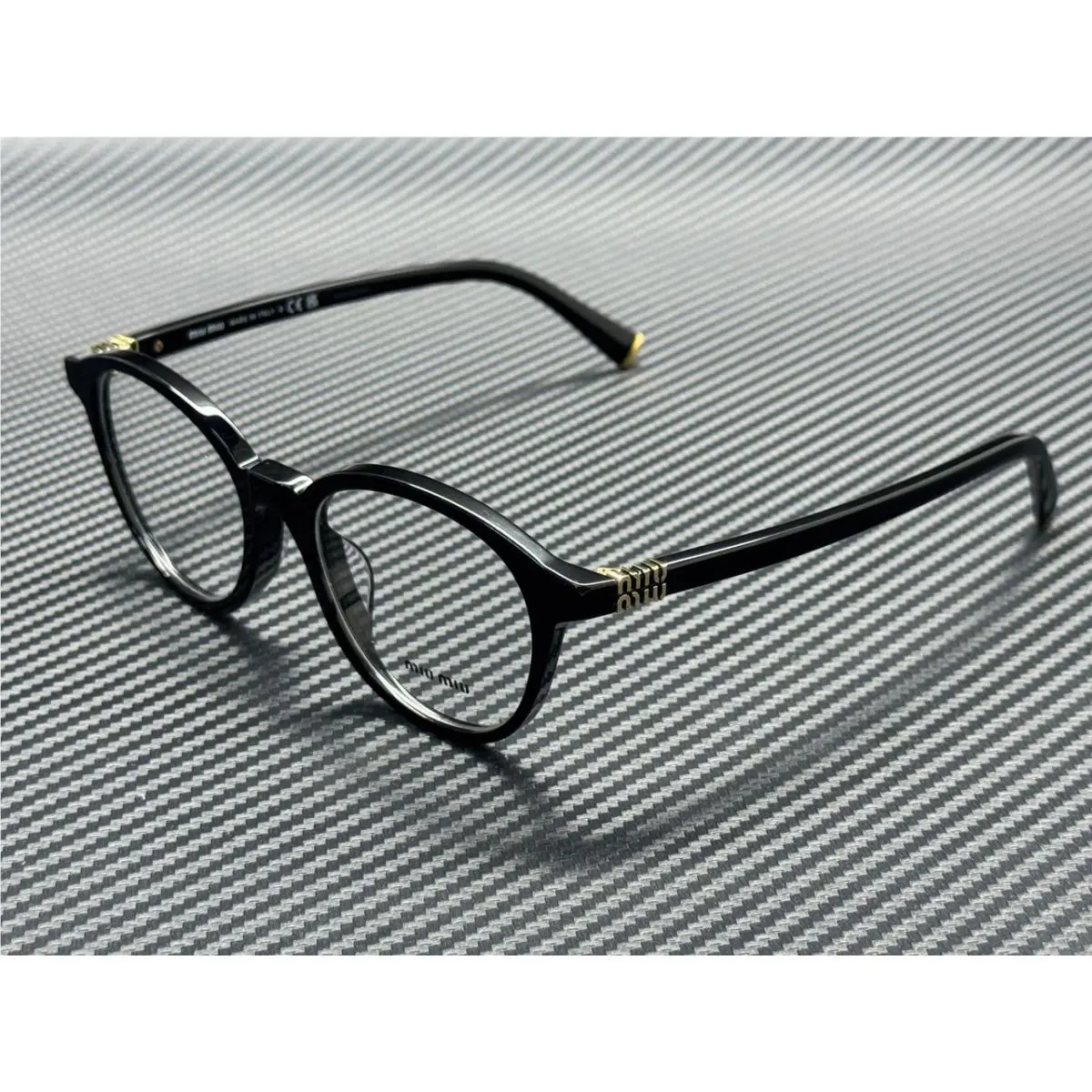 Miu Miu MU 02WV 16K1O1 Black Women`s 50 mm Eyeglasses