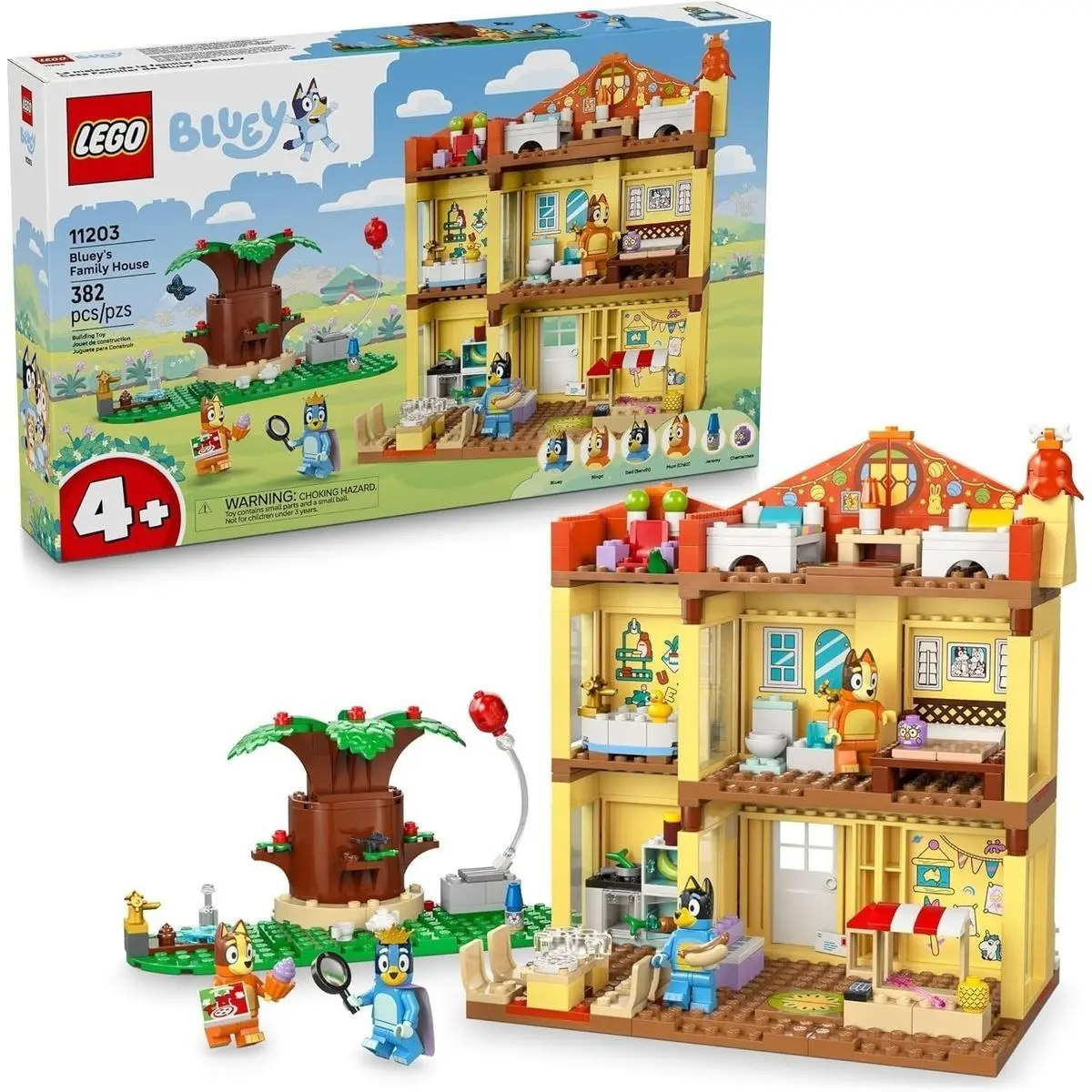 Lego Bluey`s Family House Playhouse Complete Set 382 Piece 11203