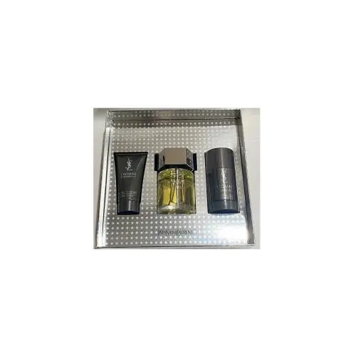 L’homme Gift Set 3 Pieces Set: 3.3oz Edt +2.6 Deostk + 1.6A/S by Yves Saint Laurent