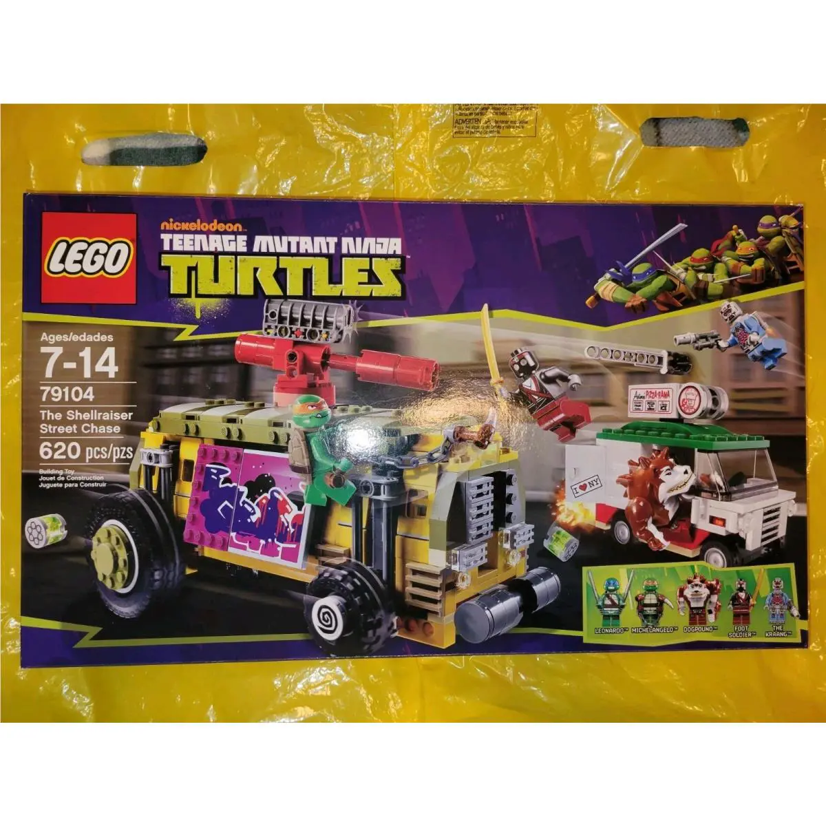 Lego Tmnt 79104 The Shellraiser Street Chase 620pcs Train Base