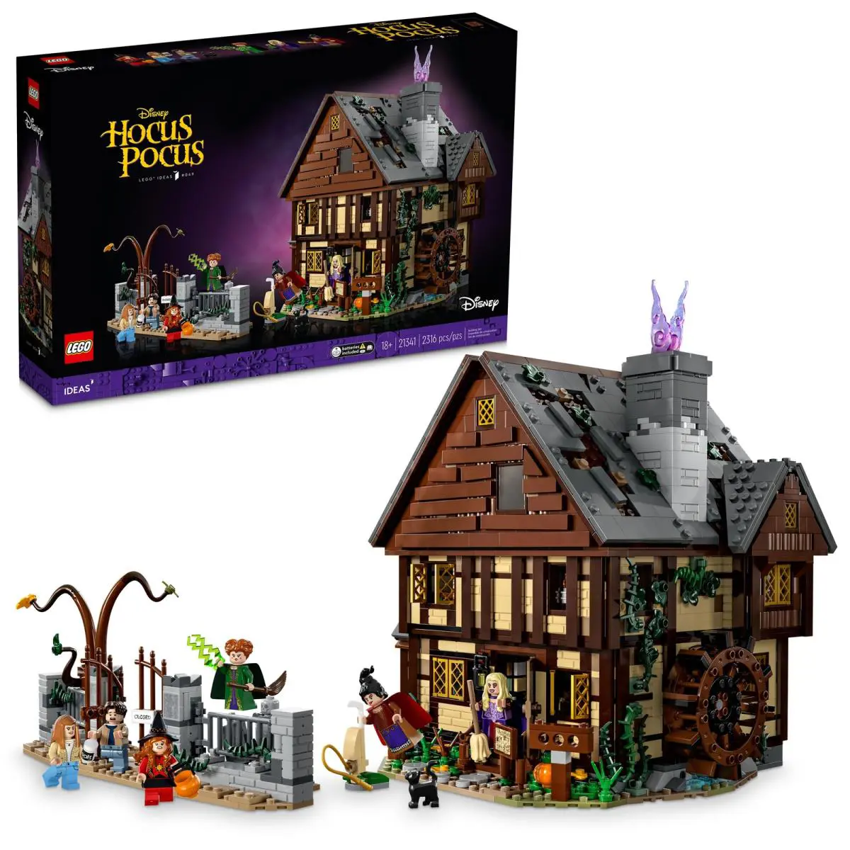 Lego 21341 Disney Hocus Pocus The Sanderson Sisters Cottage Retired