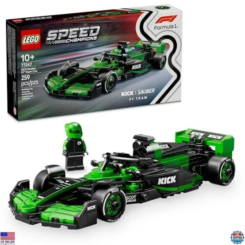 Lego Speed Champions Sauber F1 Team C44 Race Car Building Set For Ages 10+