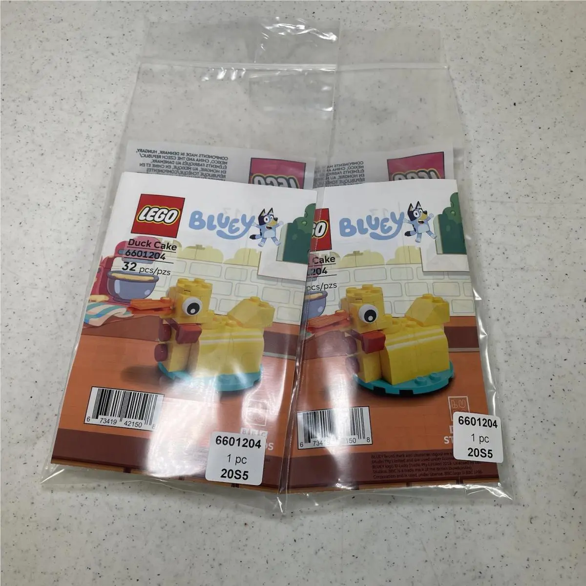 Lego Bluey Duck Cake 6601204 Barnes Noble B N Exclusive Promo Set X 2 Pack
