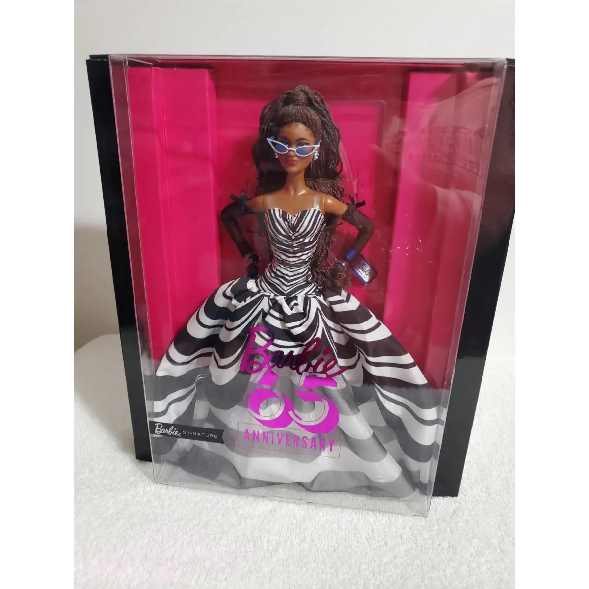 2023 Mattel Barbie Signature 65th Blue Sapphire Anniversary AA Doll Nrfb HRM59