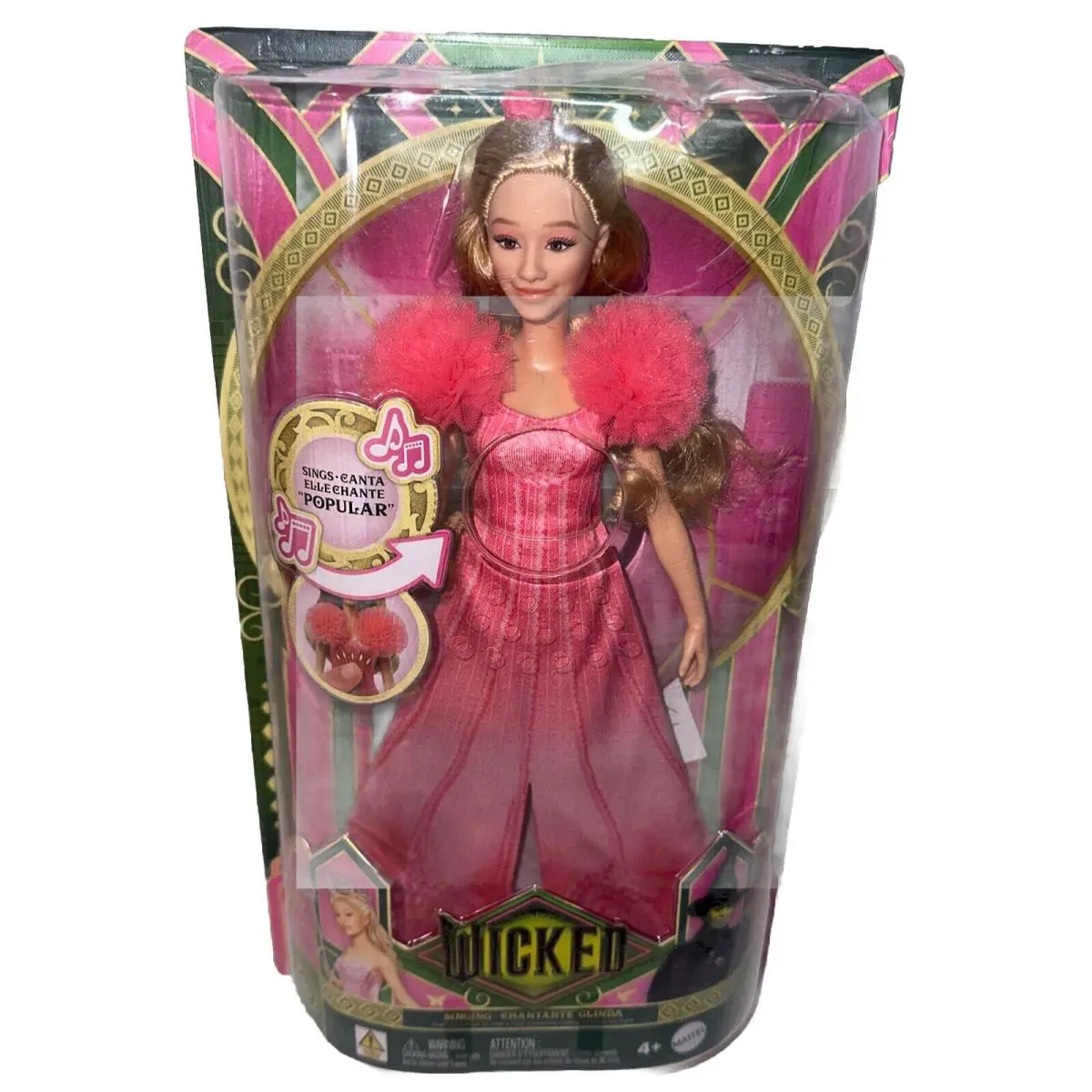 Collectible Mattel Wicked Movie Singing Glinda Fashion Doll - Url Misprint C