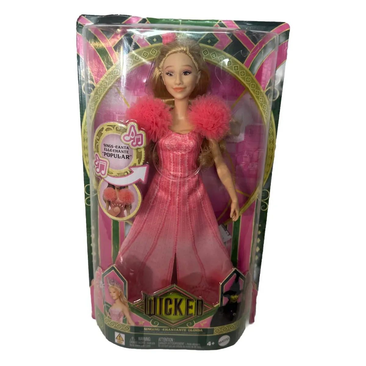 Collectible Mattel Wicked Movie Singing Glinda Fashion Doll - Url Misprint B