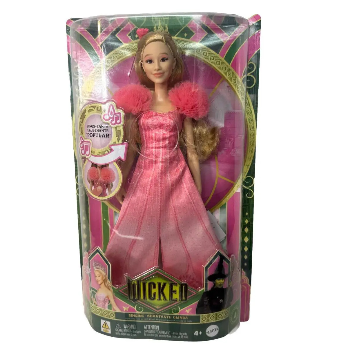 Collectible Mattel Wicked Movie Singing Glinda Fashion Doll - Url Misprint A