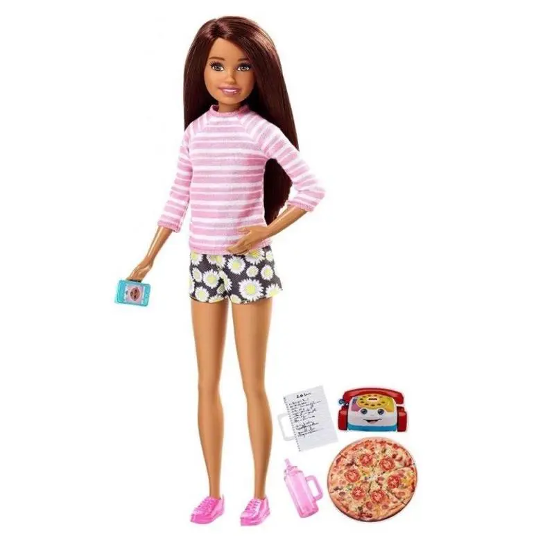 Barbie Skipper Babysitter Inc Doll/phone/pink Bottle Cardboard Pieces FHY92