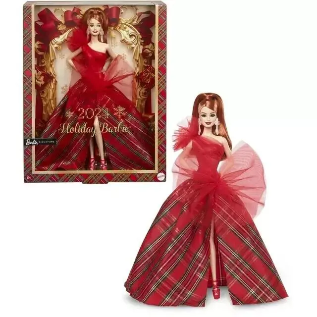 Barbie Signature 2024 Holiday Collector Doll Red Hair IN Shipper Box