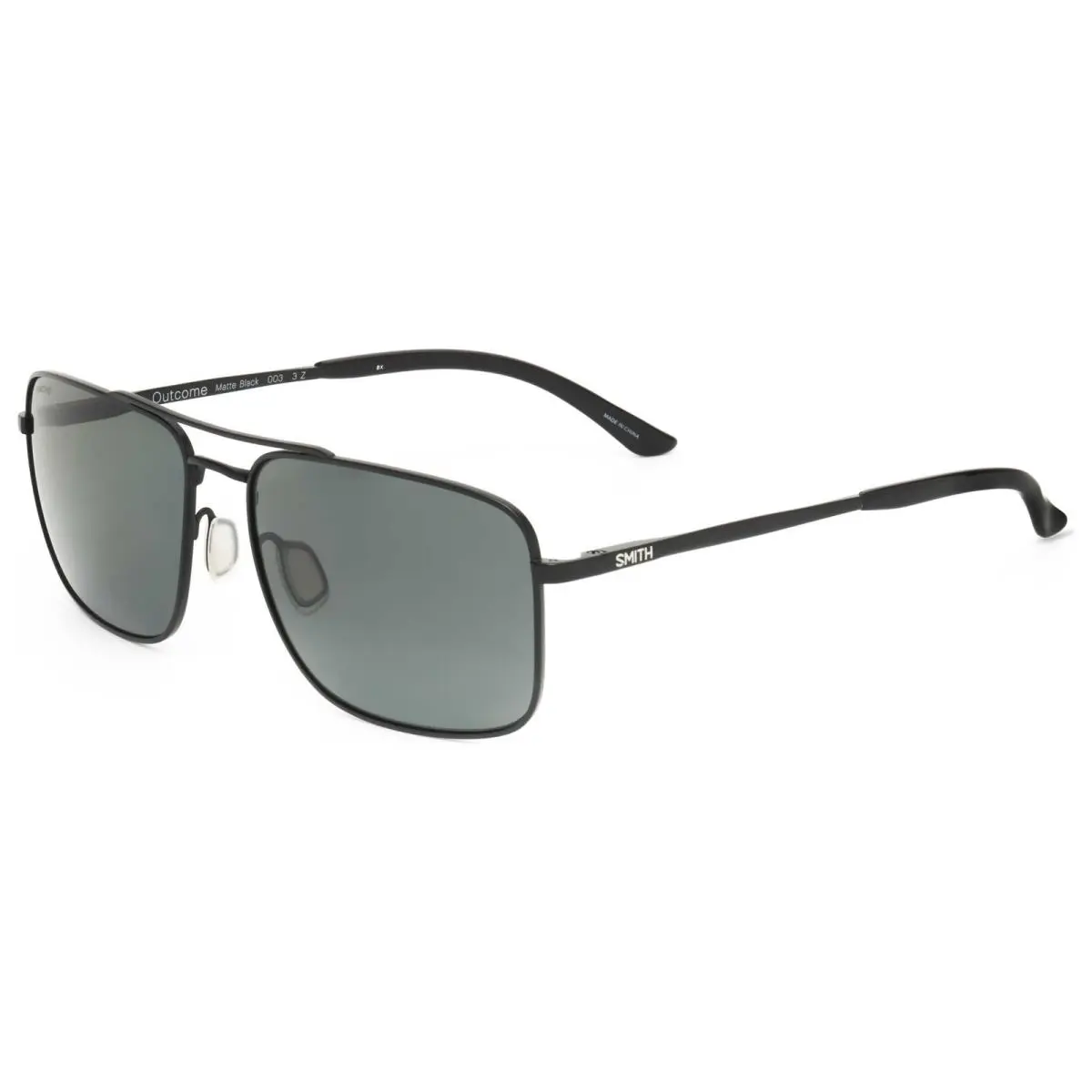 Smith Optics Unisex 59mm Matte Black Sunglasses OUTCOME-003-59