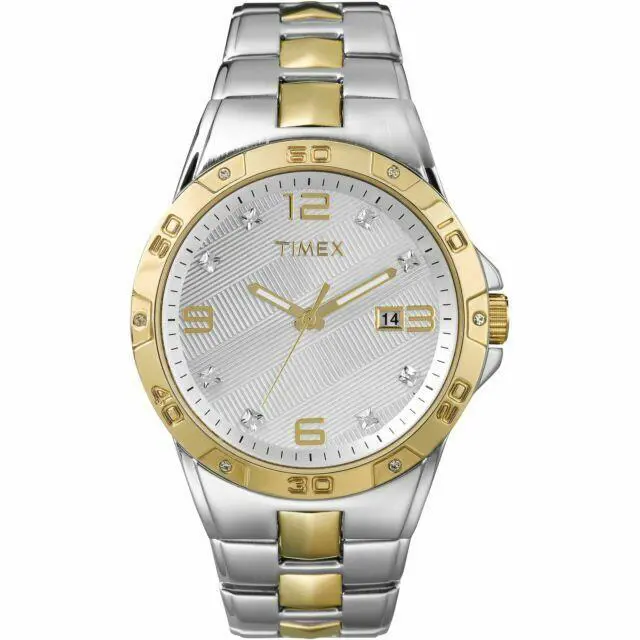Mens Mens Two-tone Crystal Watch F1121 by Timex