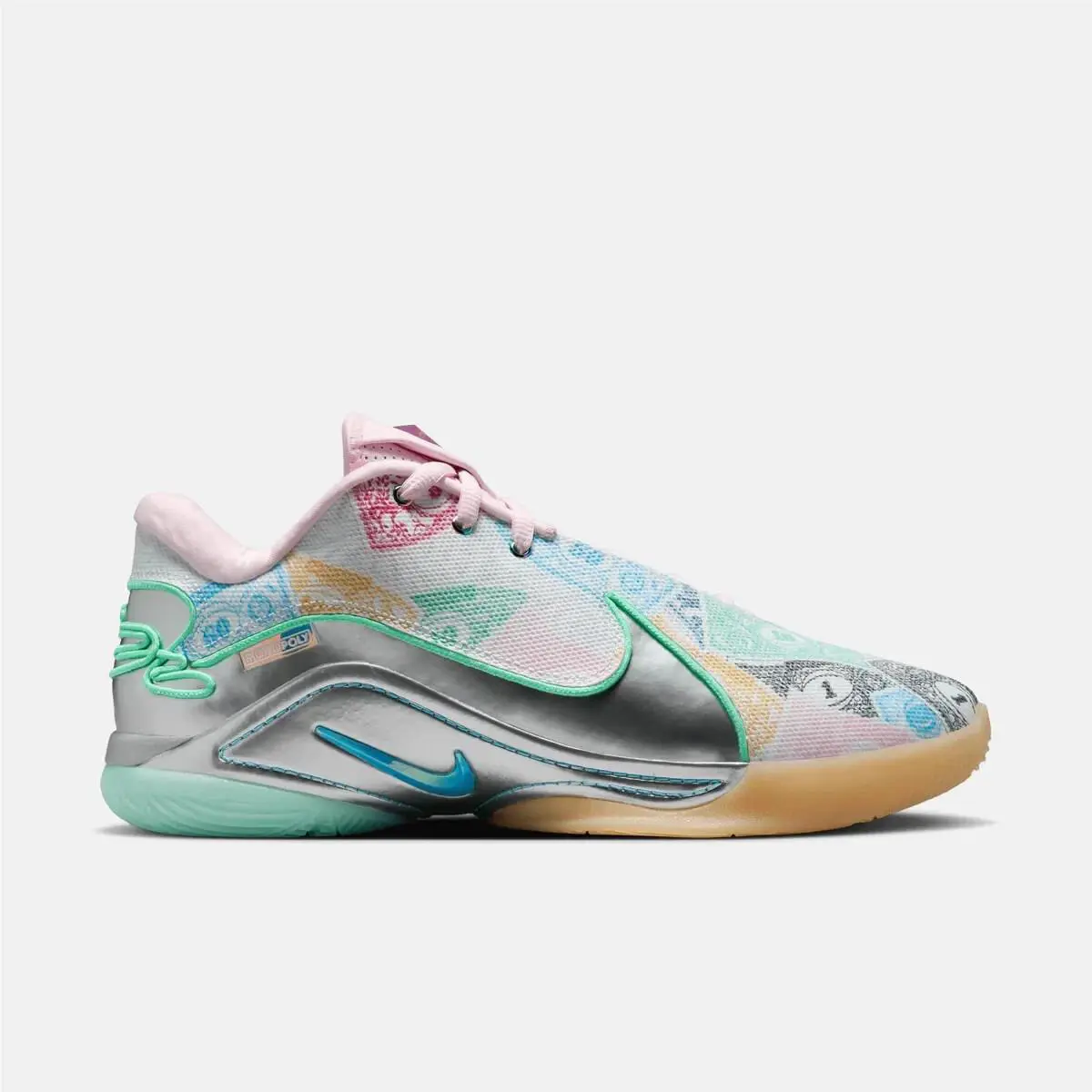 Nike shoes - NIKE LEBRON XXII - LEBRON XXII - FZ1097-100 - WHITE /BALTIC BLUE GREEN GLOW 0
