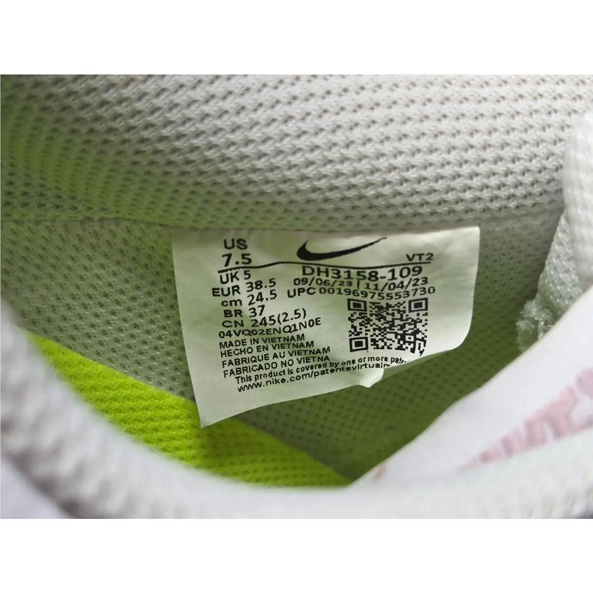 Nike shoes - Nike Court Vision Low Next Nature - DH3158-109 - White 5