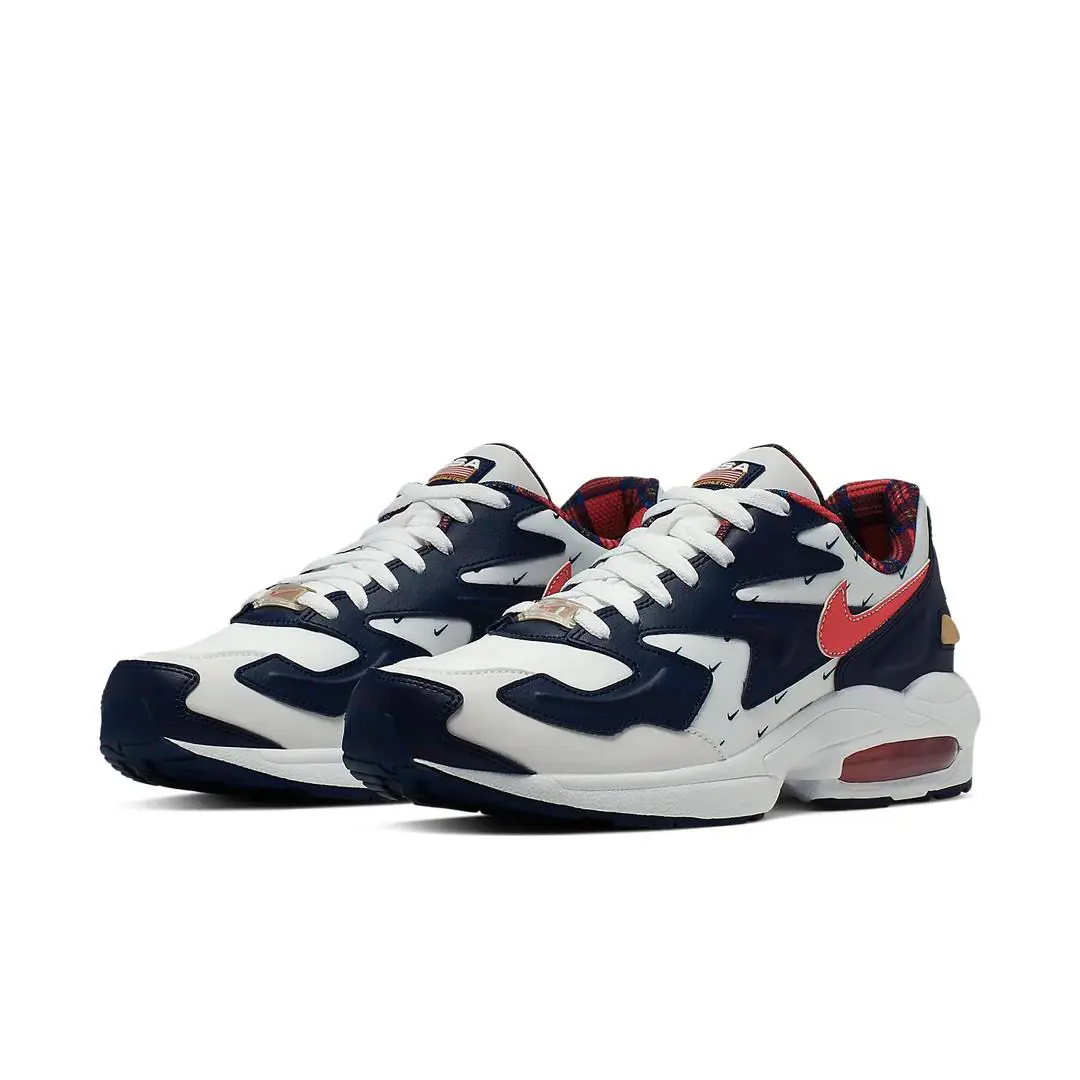 Nike shoes - Air Max 2 Light SP - White/Navy/Red/Gold 0