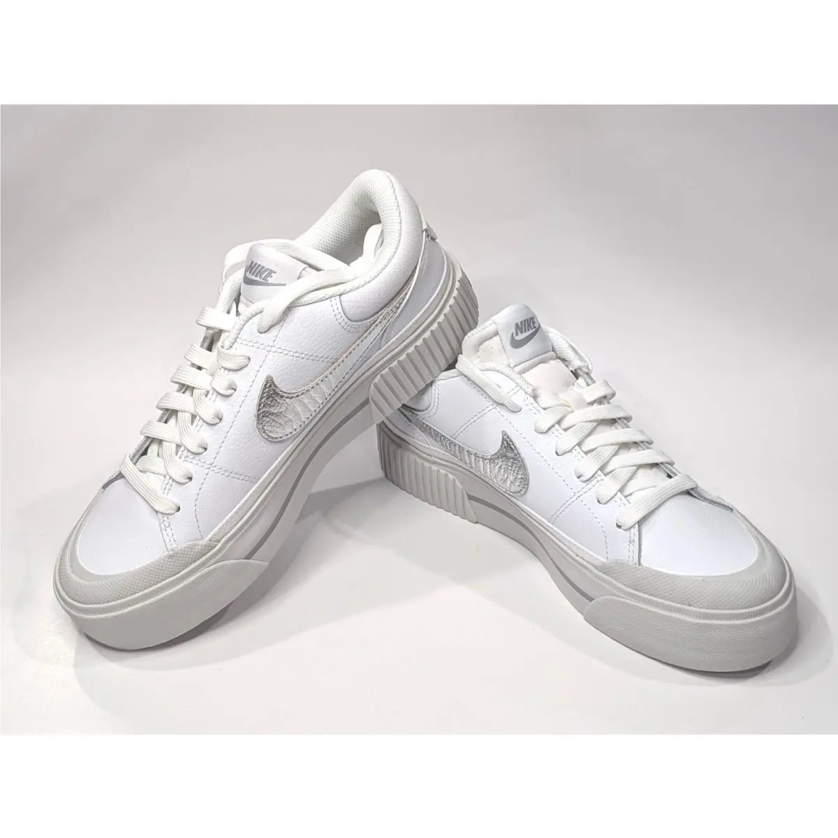 Nike shoes - Nike Court Legacy Lift - Court Legacy Lift - HQ2307-100 - White/Silver 8