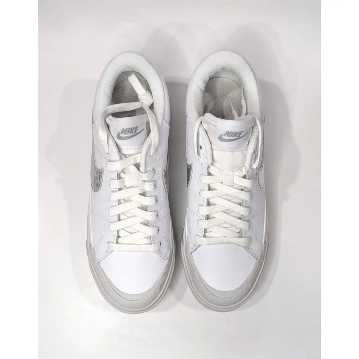 Nike shoes - Nike Court Legacy Lift - Court Legacy Lift - HQ2307-100 - White/Silver 9