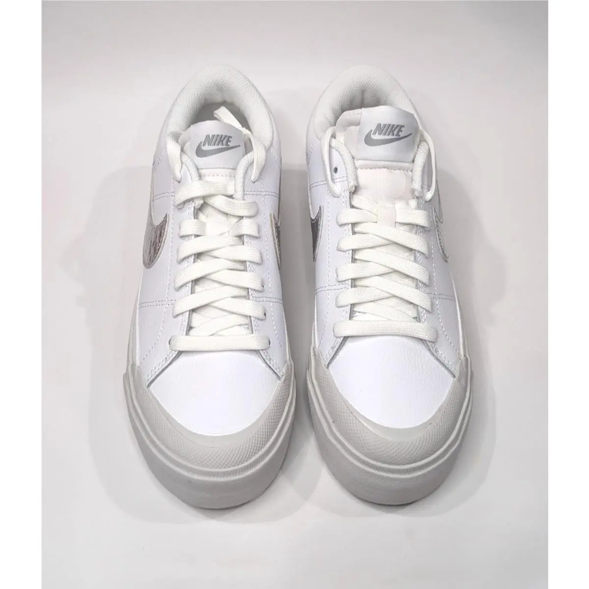 Nike shoes - Nike Court Legacy Lift - Court Legacy Lift - HQ2307-100 - White/Silver 10