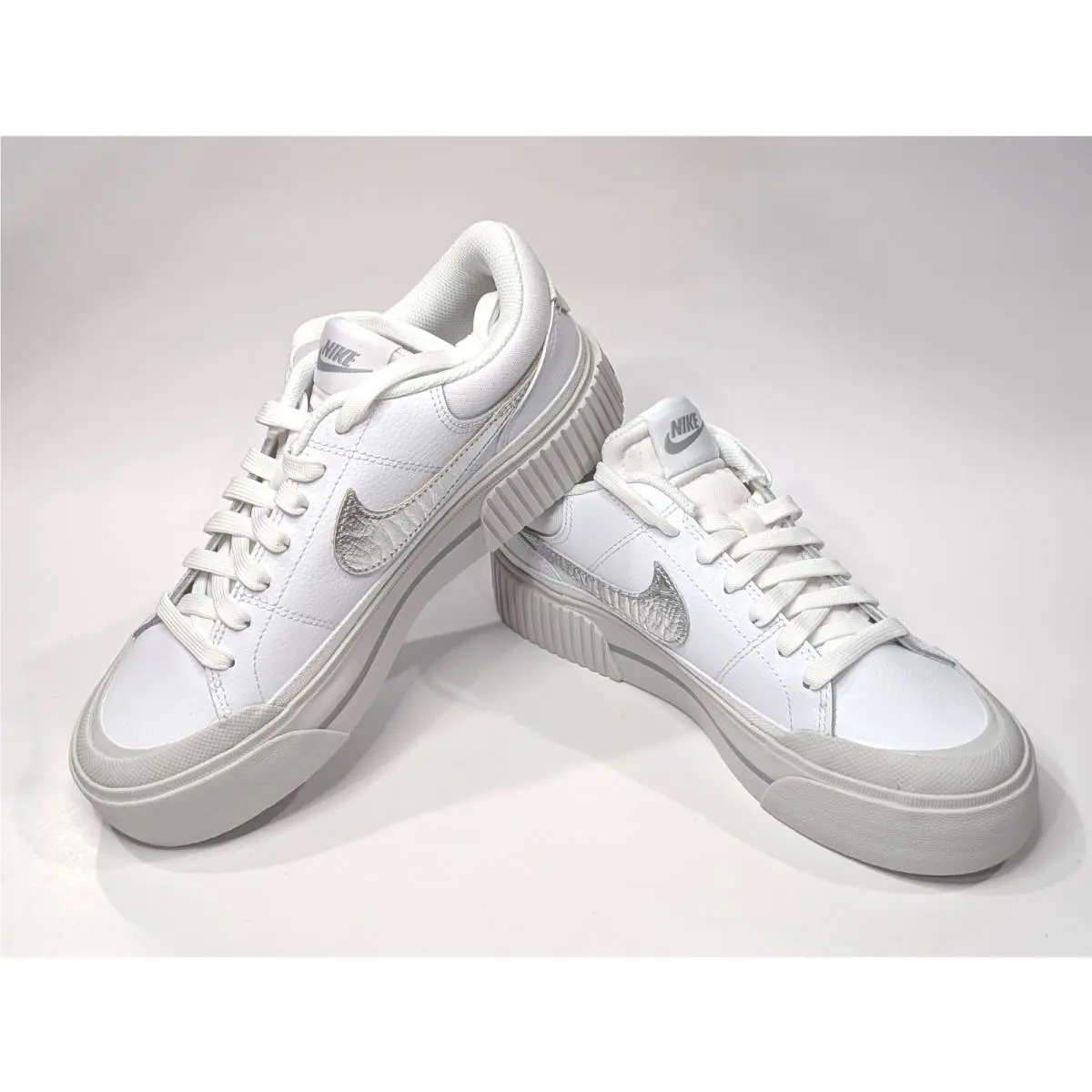 Nike shoes - Nike Court Legacy Lift - Court Legacy Lift - HQ2307-100 - White/Silver 8