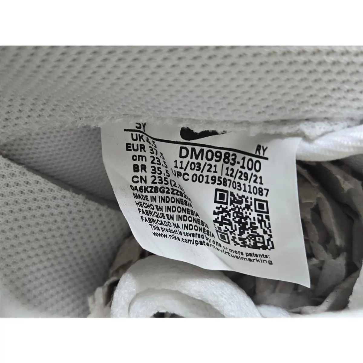 Nike shoes - Nike Air Force 1 LV8 - DM0983-100 - White 5