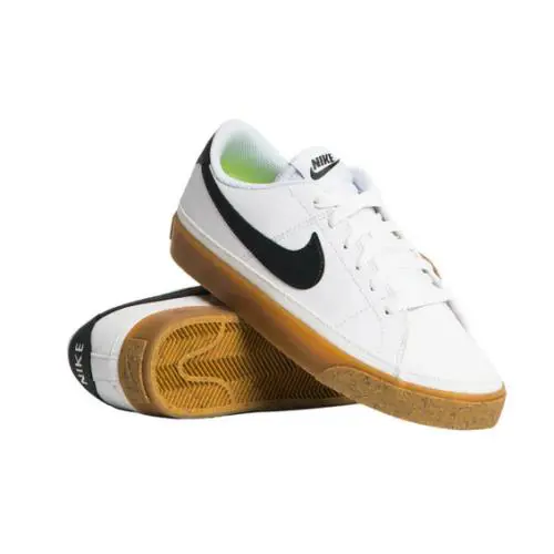 Nike Women Court Legacy White Black Desert Ochre DH3161 100 - White