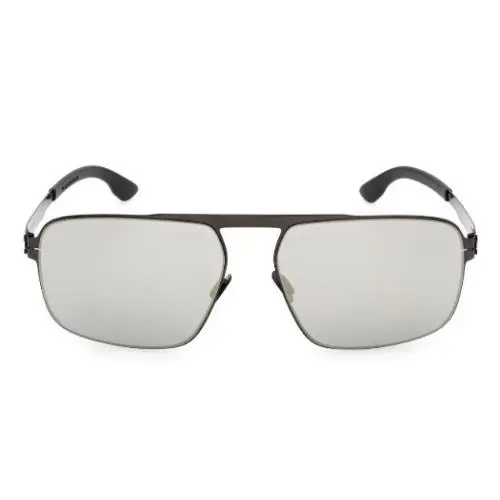 Ic Berlin Sunglasses MB 22 Gumetal/gray W/silver Mirror For Men by ic! berlin
